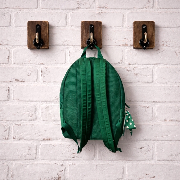 Kate Spade Nylon Bookbag - Green - Plus Bag Charm! - NWOT - Picture 3 of 7